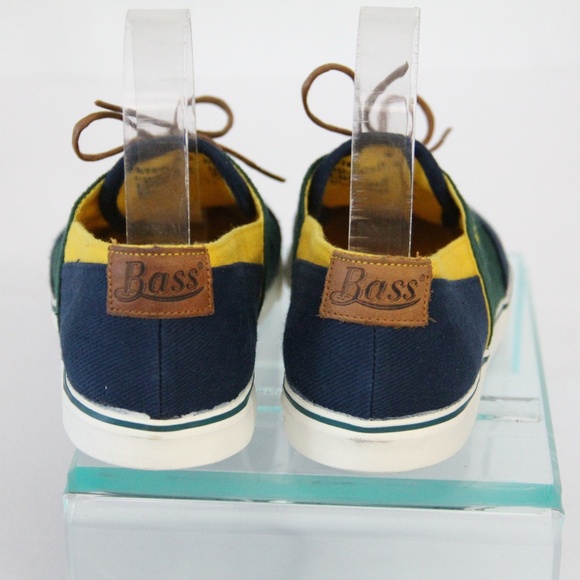 Vintage Bass Sneakers Women Boat Shoes Y2K 90s style Low Top Flat sz 9 - Picture 11 of 13